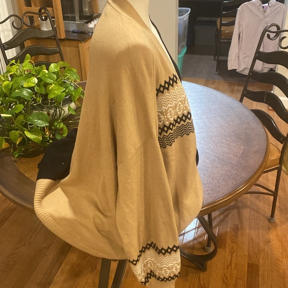 Lane Bryant Classic Open-Front Fair Isle sweater Overpiece 22/24 - Picture 5 of 6